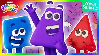 Purple's Mural Makeover | Series 2 Episode 8 Clip | Kids Learn Colours | Colourblocks