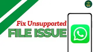 How to Fix WhatsApp File Format Is Not Supported issue ?