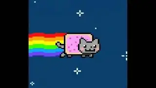 4.6875 Seconds Of Nyan Cat - Slow Motion 64x