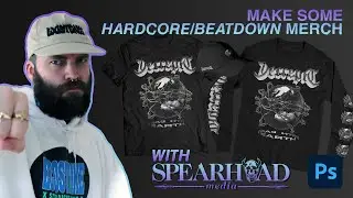 Design HARDCORE PUNK Merch - Adobe Photoshop