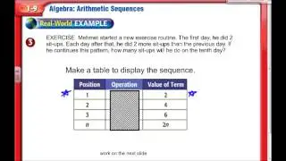 Arithmetic Sequences - Middle School Math