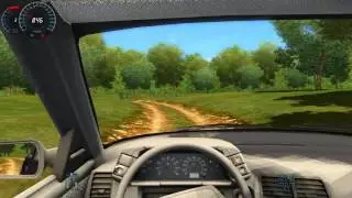 Driving in jungle