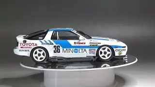 Scale Car model HASEGAWA 1/24 MA70 MINOLTA SUPRA 1988 INTER TEC Unboxing FullBuild Step By Step