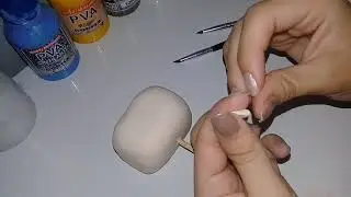 (modelagem cabeça)como fazer funko pop em biscuit