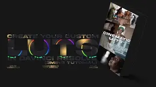 Creating YOUR Custom LUTs in DaVinci Resolve in 3mins | Jidefilms