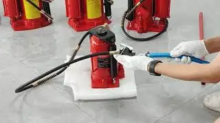 Manual and pneumatic bottle jack