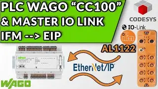 🔵✅COMMUNICATE PLC CC100 (WAGO) & MASTER IO-LINK IFM VIA ETHERNET IP
