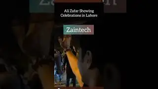 Ali Zafar Showing celebrations in Lahore | T20 world cup Dubai 2021 | Pakistan team won