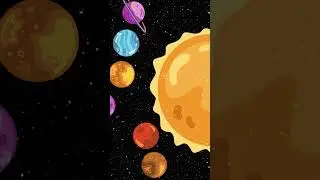 Solar system / space animation / animation created in canva in 5 mins 