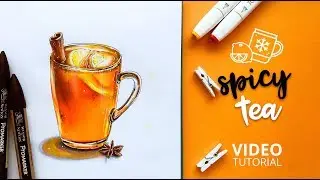 Tutorial: marker drawing spicy lemon tea