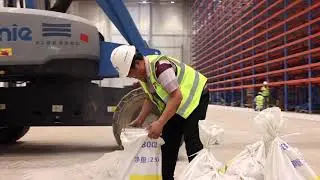 TM Floor Laser Grinding system for VNA Warehouses