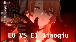 Jiaoqiu E0 vs E1 for Acheron. How much is the difference?  Honkai Star Rail Jiaoqiu E1 pull value
