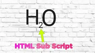 HTML SUBSCRIPT TEXT @EMECHICODE