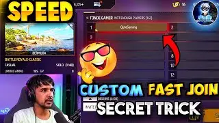How To Join Any Youtuber Custom & Team Code Very Fast | Custom Fast Join Trick Reavel