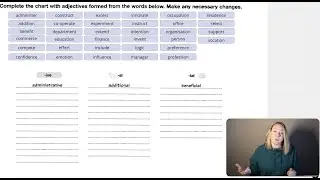 Advanced Vocabulary Lesson. Word Formation. Business and Employment
