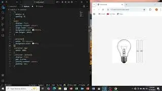 Html And Css Project 1 | Bulb On 💡 and Bulb off Project 