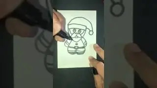 Easy SANTA CLAUS Drawing for Beginners 