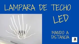 lámpara LED de techo de 140W regulable | Lámpara de salón con mando a distancia