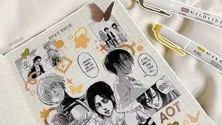 Attack on Titan Journal with Me #shorts