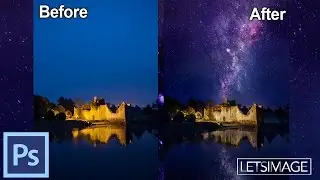 How to Add Stars to an Image in Photoshop – Example: Merlins Home | Photoshop Tutorial