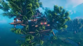 House on an old tree Valheim. Дом на дереве в игре Valheim
