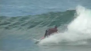Peter Devries surfing Barra, Mexico.  Filmed by Mariana Consort.