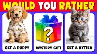Would You Rather...? MYSTERY Gift 🎁 Animals Edition 🐶😺 Quiz Time