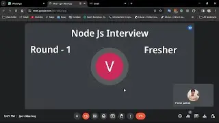 node js interview | fresher | round - 1| node Js 
