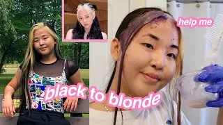 BLEACHING MY HAIR LIKE JENNIE/E-GIRL!! 1st time dying hair uwu