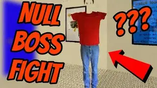 NULL BOSS FIGHT - Baldi's Basics Classic Remastered (Secret Ending!)