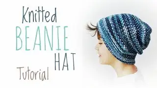 ❄ Simple knitted beanie in pearly pattern ❄ tutorial ❄