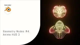 Blender Tutorial | Geometry Nodes #4: Anime HUD 3
