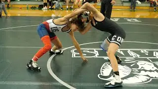 Diego Rea of Toss Em Up Wrestling Academy [G] v. Everett Garretson of Yorkville [R] (89)