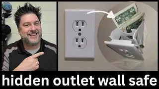 Hidden outlet wall safe