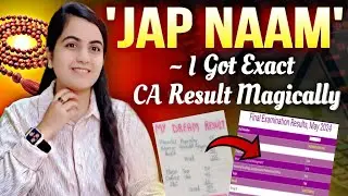 How I Got EXACT CA Result by 