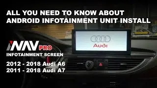 How to INSTALL Android Infotainment Screen 2012 - 2018 Audi A6 S6 A7 S7 iNAV Pro | 4x4Shop.ca