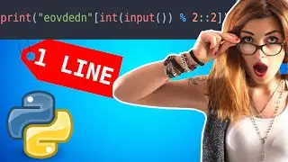 Python Odd-Even Finder - Impress Your Python Teacher with this Shortest Solution