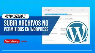 Este tipo de Archivo no esta permitido por motivos de seguridad Wordpress SOLUCION 2022