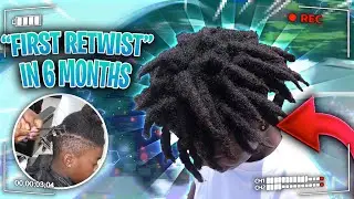 DREADLOCK Transformation First ReTwist After 6 MONTHS! | FUNNY REACTION