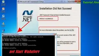 How to solve failed installation of Net Framework 4.0 & 4.5 error 0xc8000222_Jinan Tutorial