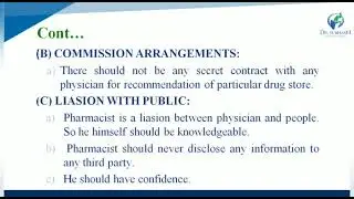 Lecture 29- Code of Pharmaceutical Ethics  (Part-2) BY PAYAL N. VAJA