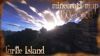 Minecraft Timelapse - WORLDPAINTER TIMELAPSE - Turtle island [WORLD DOWNLOAD]