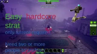 easy hardcore night 1 tdx strat, only need sentry