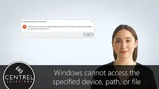 rundll32.exe Windows cannot access the specified device, path, or file