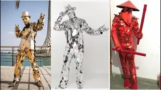 mirror man act | MIRROR MEN PERFORMERS HIRE | Mirror Man in Delhi | DANCING SILVER GOLDEN MAN