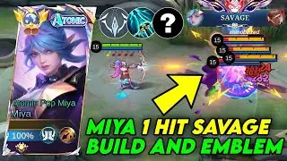 MIYA 1 HIT SAVAGE TUTORIAL BUILD 2026! (100% AUTO KILL💀) Miya Best Build & Emblem 2026!!! - Mlbb