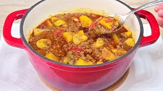 Minced Meat Recipe with Potatoes Ready in Less than 30 Minutes