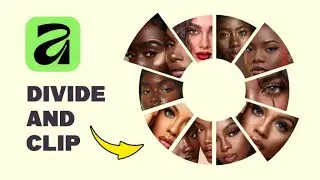 How to Divide A Circle and Clip Images In Affinity by Canva | Step by Step tutorial