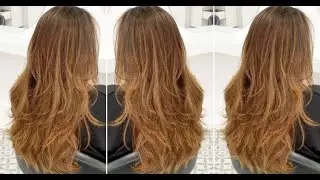 Nice Long Layered Haircut With Curtain Bangs Full Tutorial Steps & How to cut Layers & Bangs