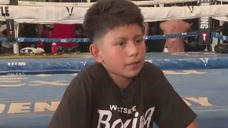 Promesas del Futuro: inspirado en su abuelo, niño hispano sueña con ser campeón mundial de boxeo